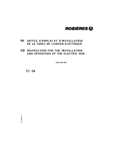 ROSIERES TC 04 FA User manual