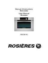 ROSIERES RDCM45 User manual
