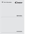 Candy CDI1012-80 User manual