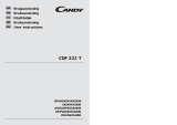Candy CDF322T-86S User manual