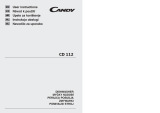 Candy CD 112-41S User manual