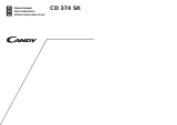Candy CD 374 User manual
