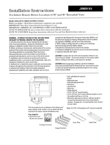 GE JXRB57 Installation guide