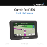 Garmin Fleet 590 Quick start guide
