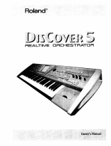 Roland DisCover 5 Owner's manual