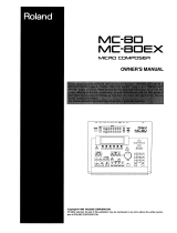 Roland MC-80 Owner's manual