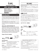 Korg ARP ODYSSEY FS Owner's manual