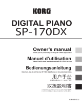 Korg SP-170DX Owner's manual