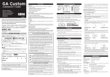 Korg GA Custom Owner's manual