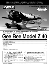 Kyosho GeeBee Model Z 40 User manual
