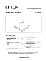 TOA WT-3800 A01US User manual