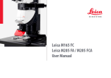 Leica Microsystems M165 FC User manual