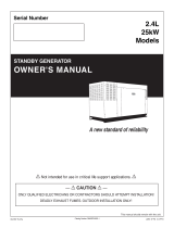 Generac 25 kW QT02524GNSN User manual