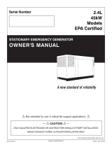 Generac 45 kW QT04524ANSNR Owner's manual
