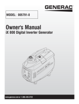 Generac iX800 G0057911 User manual