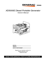 Generac XD5000E G0068640 User manual