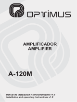 Optimus A-120M User manual