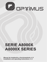 Optimus A8000X Serie User manual