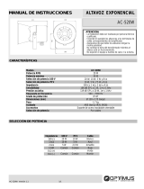 Optimus AC-520W User manual