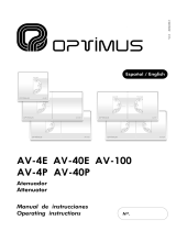 Optimus AV-100 User manual