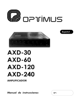 Optimus AXD-30 User manual