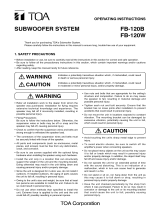 TOA FB-120W User manual