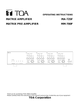 TOA MA-725F Owner's manual