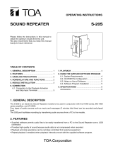Optimus S-20S User manual