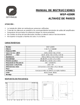 Optimus WSP-4200R User manual