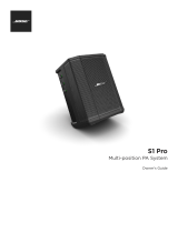 Bose S1 Pro User manual