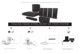 Bose Lifestyle 600 home entertainment system Owner's manual
