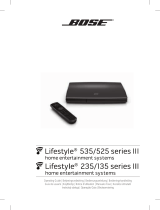 Bose lifestyle 135 series iii home entertainment system User manual