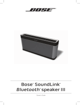 Bose SoundLink Bluetooth speaker III Owner's manual