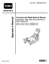 Toro Commercial Walk-Behind Mower, Fixed Deck, T-Bar, Gear Drive User manual