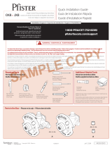 Pfister 0X8-310A Installation guide