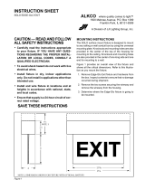 Chloride Edge-Glo Edge-Lit Exit Install Instructions