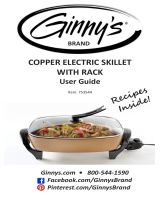 GINNY’S Copper Electric Skillet User manual