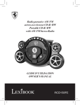 Lexibook RADIO LECTEUR CD FERRARI RCD150FE Owner's manual