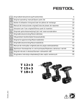 Festool T 12PLUS3 Owner's manual