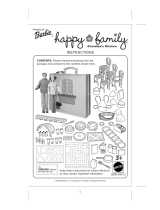 Barbie Happy Family Grandma's Kitchen Giftset Operating instructions