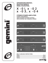 Gemini X-03 User manual