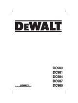 DeWalt dc 981 ka qw Owner's manual