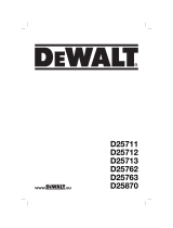 De Walt D25711K Owner's manual