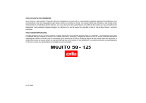 APRILIA MOJITO 125 Owner's manual