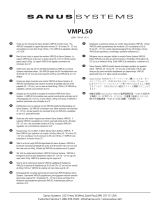 Sanus VISIONMOUNT FLAT PANEL WALL MOUNT-VMPL50 Owner's manual