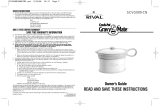 Rival Crock-Pot Gravy Mate SCVG000-CN Owner's manual
