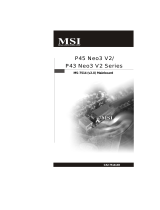 MSI P45 NEO3 V2 Owner's manual