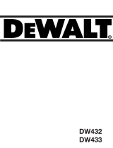 DeWalt DW433KT Owner's manual