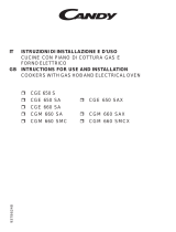 Candy CGE 650 Owner's manual