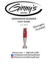 Ginnys Ginnys Immersion Blender Owner's manual